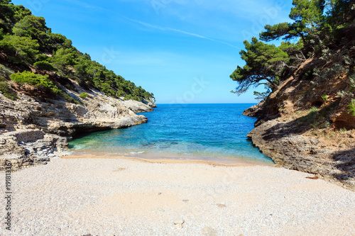 Fototapeta Naklejka Na Ścianę i Meble -  Summer Baia della Pergola beach, Puglia, Italy