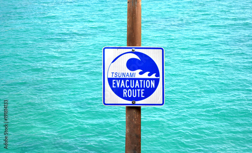 Tsunami Warning Sign