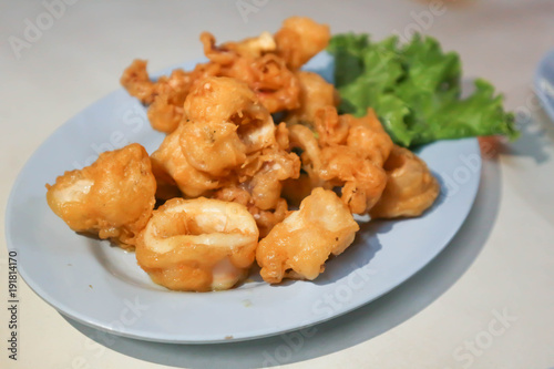 calamari or fried squid or crisp fried calamari