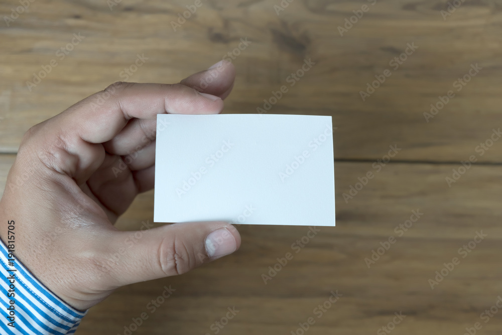 Hand hold blank white card mockup Business branding. Hand hold blank white card mockup Business branding.
