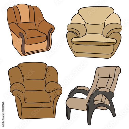 Set of armchairs