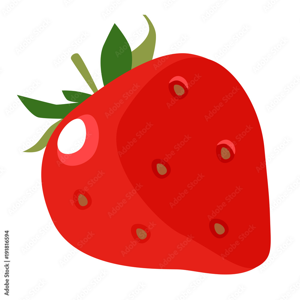 Obraz premium Illustration of strawberries.