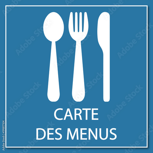 Logo carte des menus.