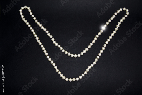 pearls isolated on white background