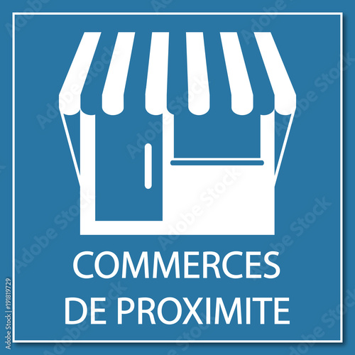 Logo commerces de proximité.