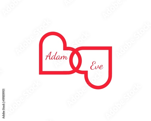 wedding heart vector