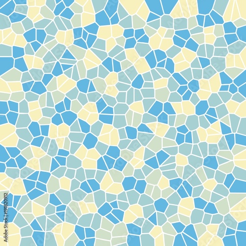 Background from stones, mosaic, vector icon, multicolored wallpaper with white contour