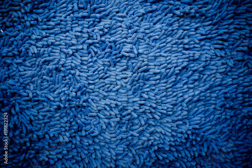 Fotografie blue carpet.  blue fabric texture background. closeup