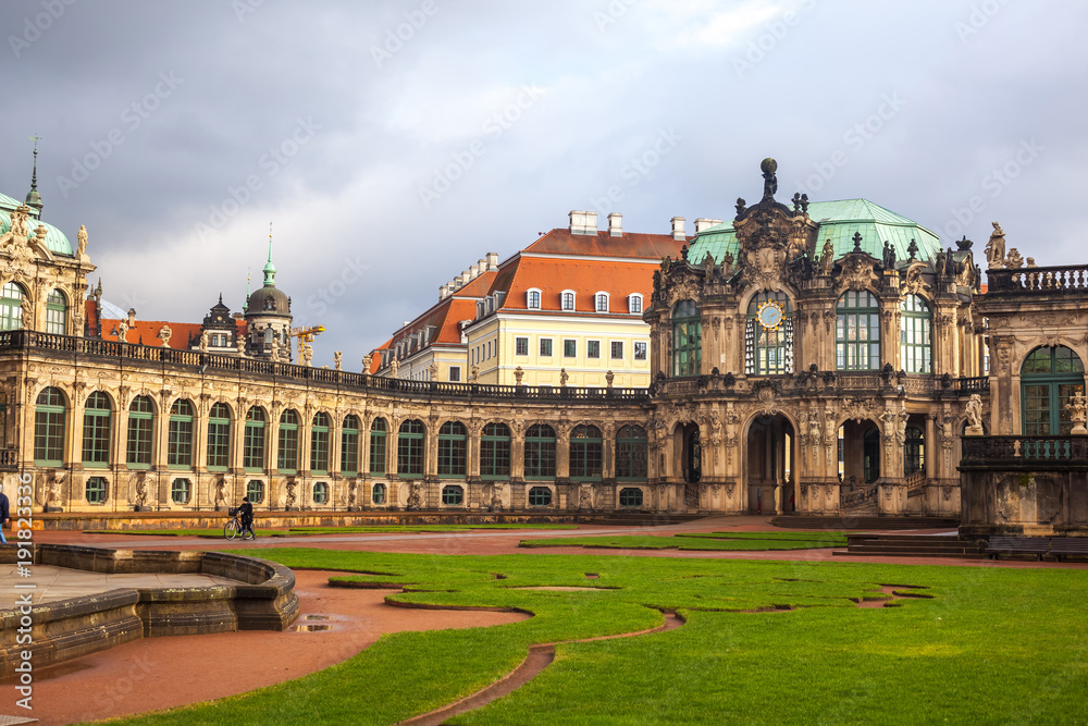 Zwinger Palace (architect Matthaus Poppelmann) - royal palace since 17 century in Dresden, Saxony, Germany