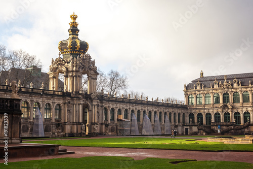 Zwinger Palace (architect Matthaus Poppelmann) - royal palace since 17 century in Dresden, Saxony, Germany