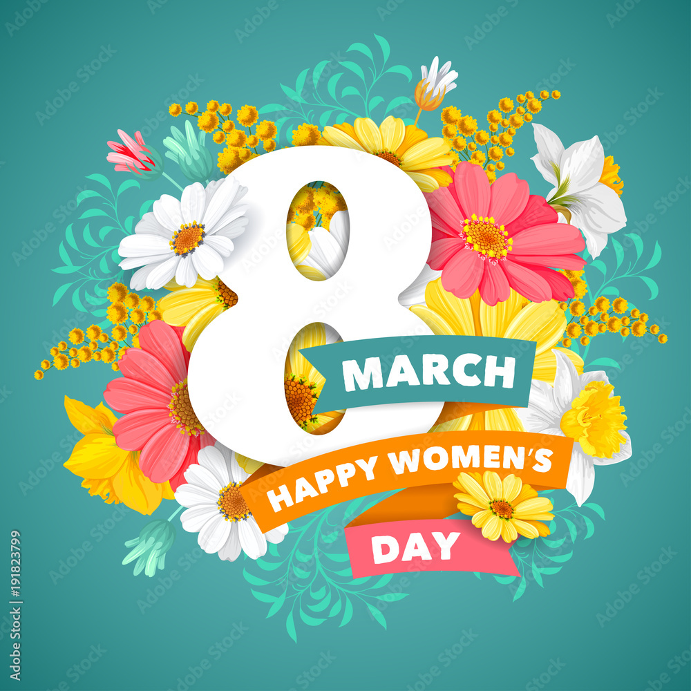 Womens Day greeting design