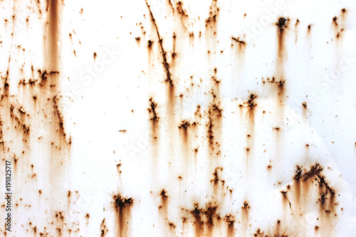 Old rusty white metal. The rust on metal background. Grunge wall background photo