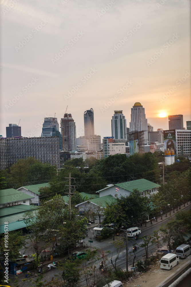 Obraz premium Views of Bangkok in Baiyoke Sky Hotel