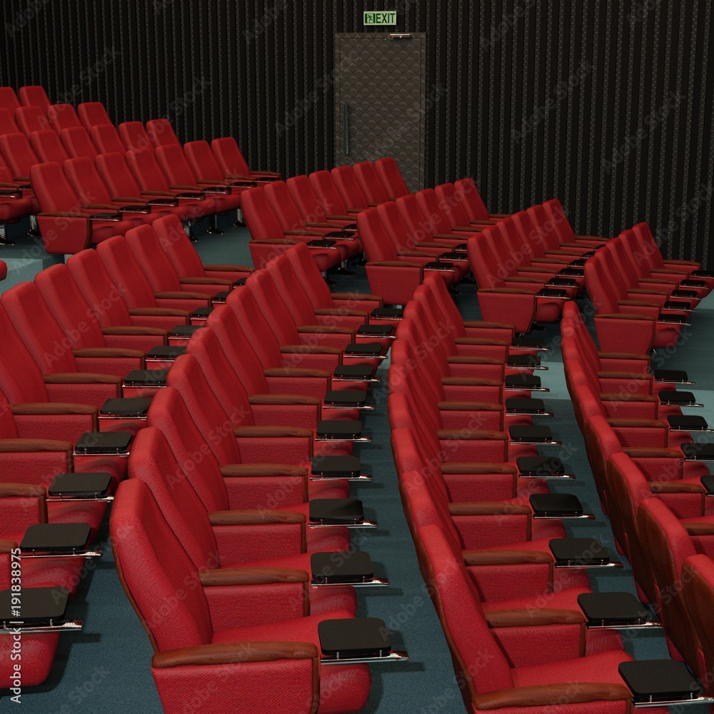 劇場 映画館 観客席 Theater Cinema Auditorium Stock イラスト Adobe Stock