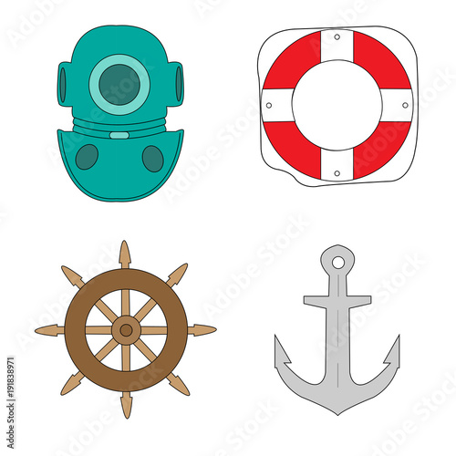 armor anchor handwheel lifebuoy