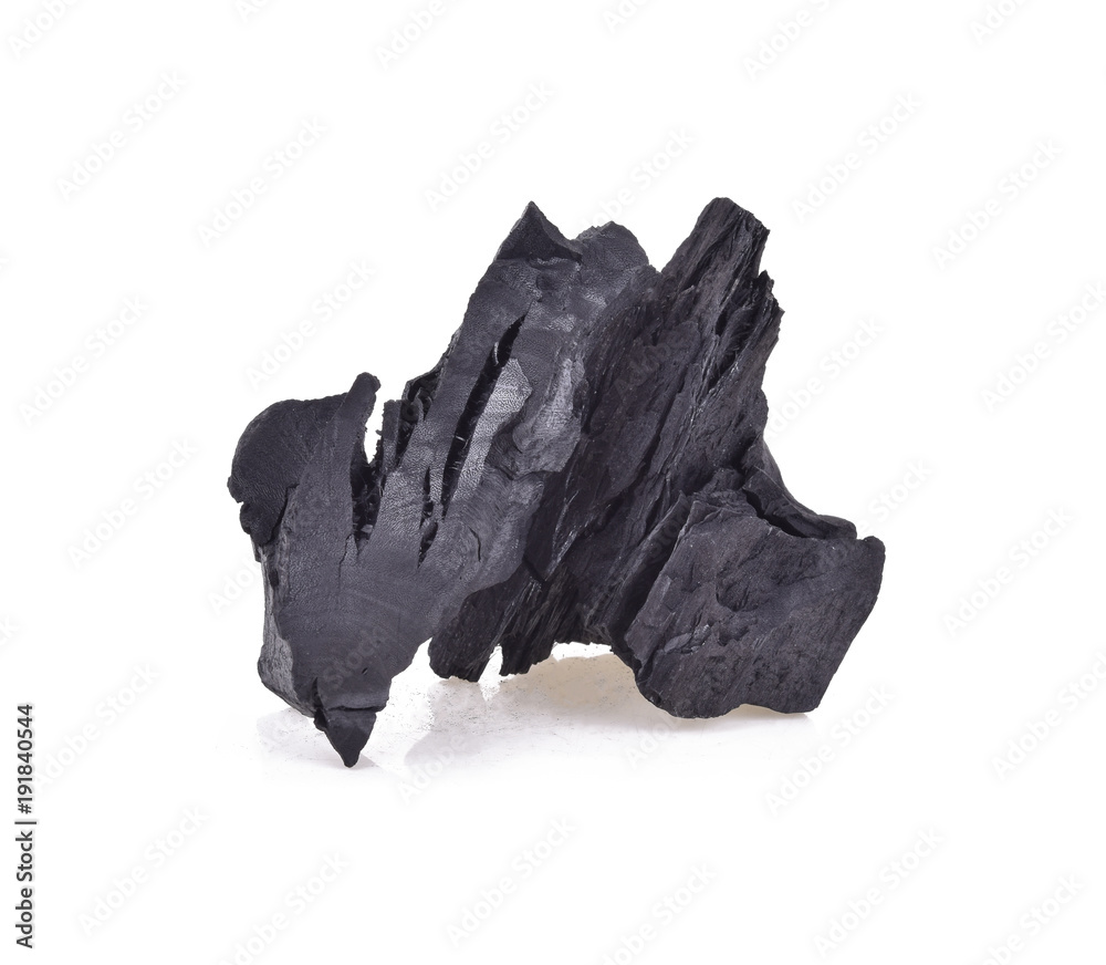 charcoal isolated on white background charcoal isolated on white background