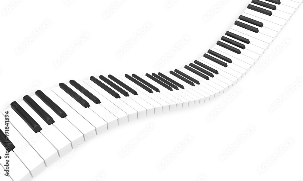 clavier piano synthétiseur onde - obrazy, fototapety, plakaty 