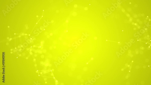 Abstract beautiful geometric background with moving lines, dots and triangles. Plexus fantasy abstract technology. 4k