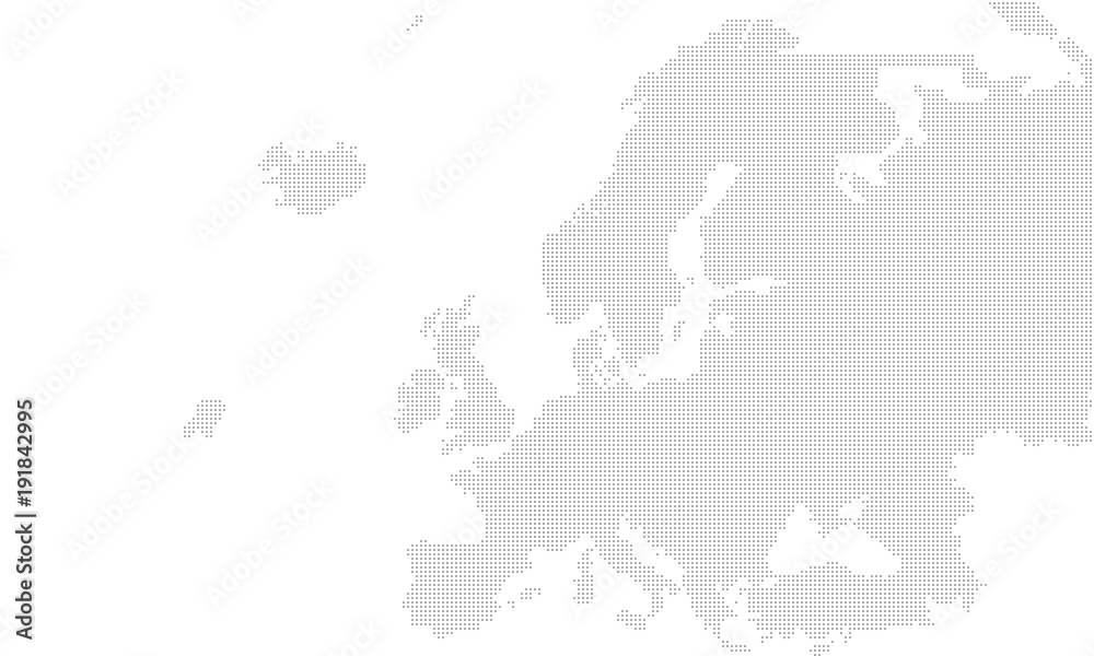 Foto - europe map dotted fine Foto - europe map dotted fine