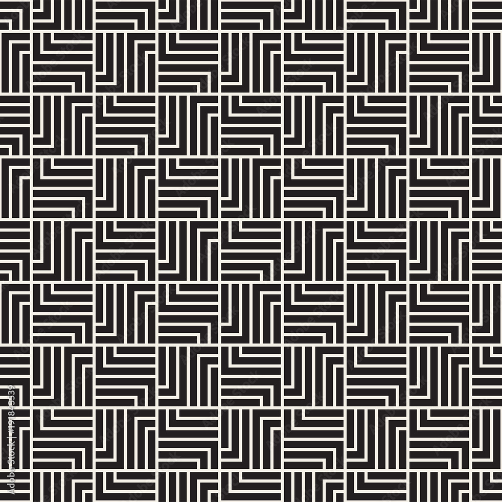 Vector seamless lattice pattern. Modern stylish texture with monochrome trellis. Repeating geometric grid. Simple design background...