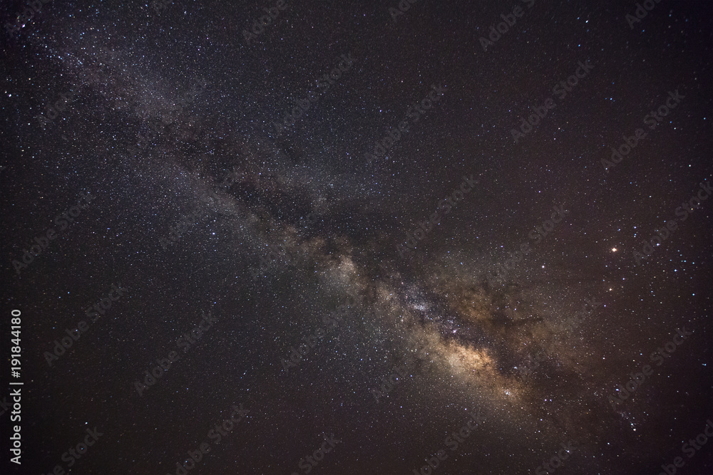 milky way galaxy and space dust in the universe, Night starry sky with stars