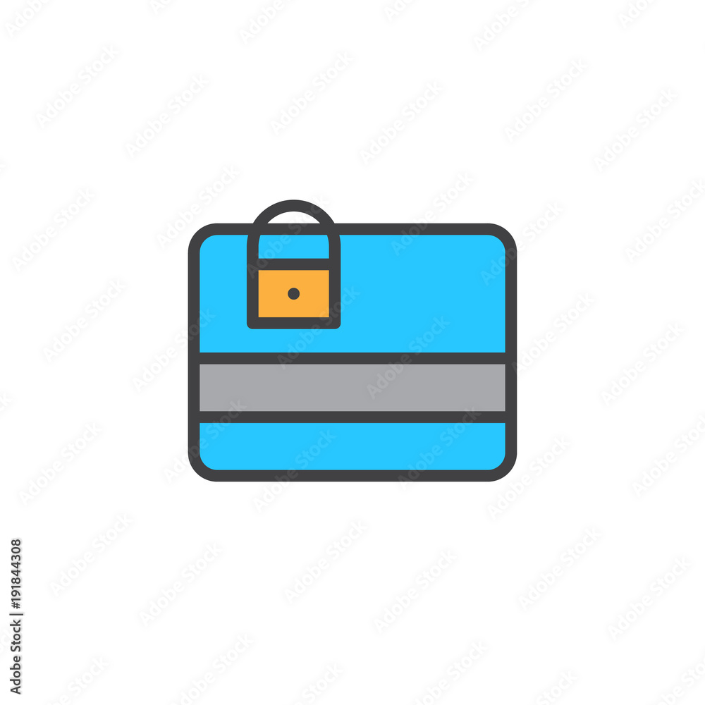 Credit card protection filled outline icon, line vector sign, linear colorful pictogram isolated on white. Debit card with padlock symbol, logo illustration. Pixel perfect vector graphics Credit card protection filled outline icon, line vector sign, linear colorful pictogram isolated on white. Debit card with padlock symbol, logo illustration. Pixel perfect vector graphics
