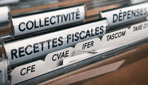Recettes fiscales des collectivités. Taxes sur les entreprises en France photo