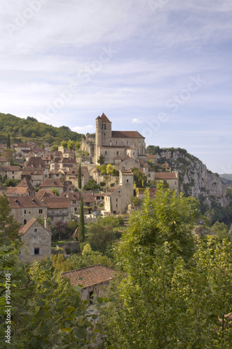 Europe, France, Midi Pyrenees, Lot, the historic clifftop village tourist attraction of St Cirq Lapopie