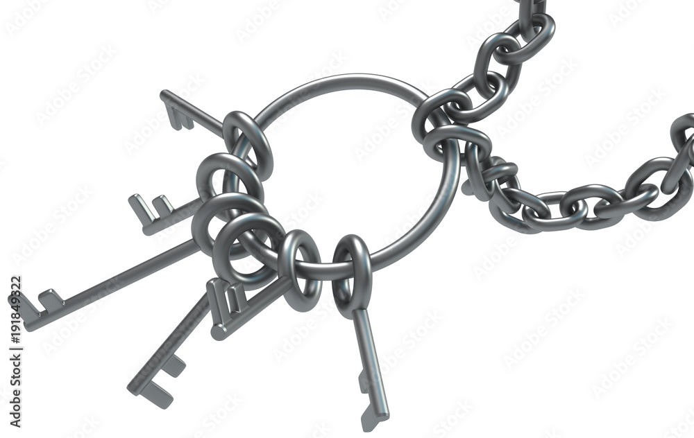 Key Ring Chained