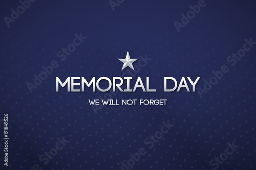 Blue patriotic background for Memorial day