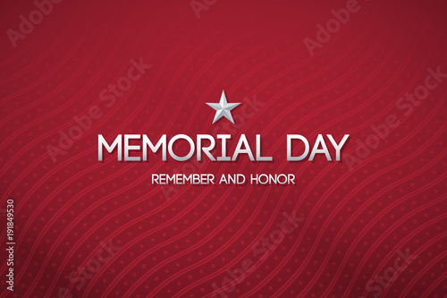 Red patriotic background for Memorial day