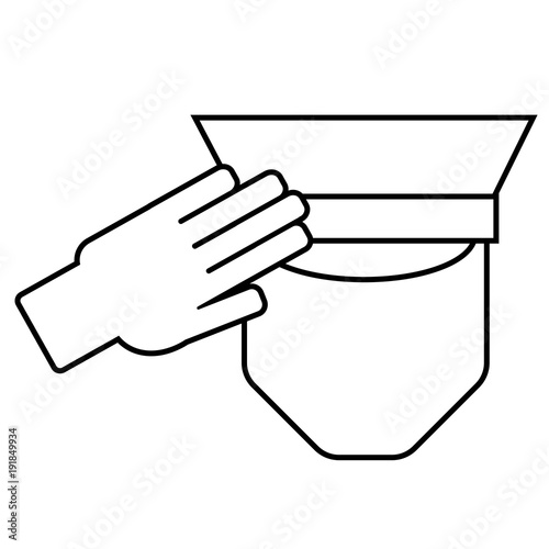 Icon of a saluting serviceman