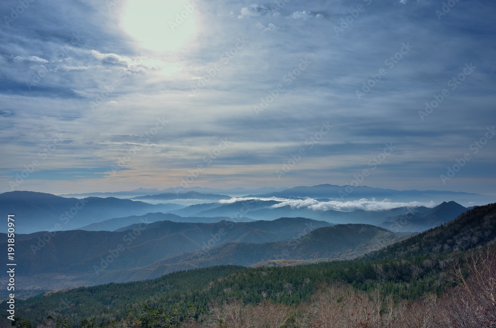 Sea of clouds at Norikura National Park in Nagano Japan Sea of clouds at Norikura National Park in Nagano Japan