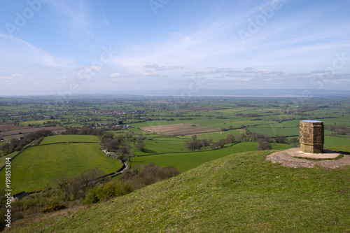 Photos Coaley Peak viewpoint view from the edge of the Cotswold escarpment near Nympsfi