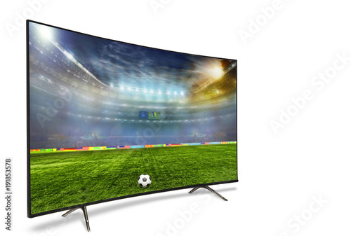 4k monitor isolated on white