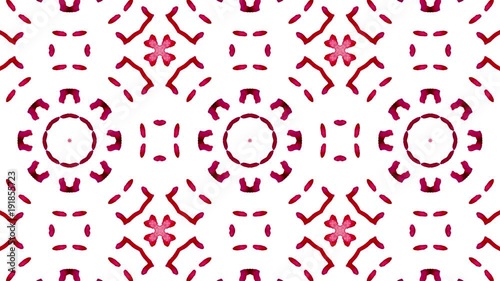 Kaleidoscope seamless loop sequence mandala patterns abstract multicolored motion graphics background. Ideal for yoga, clubs, shows