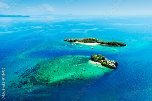 aerial view of magic and crocodile islands, Phillippines