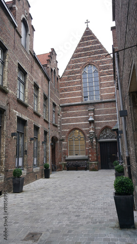 Old architecture in Antwerp  Belgium.