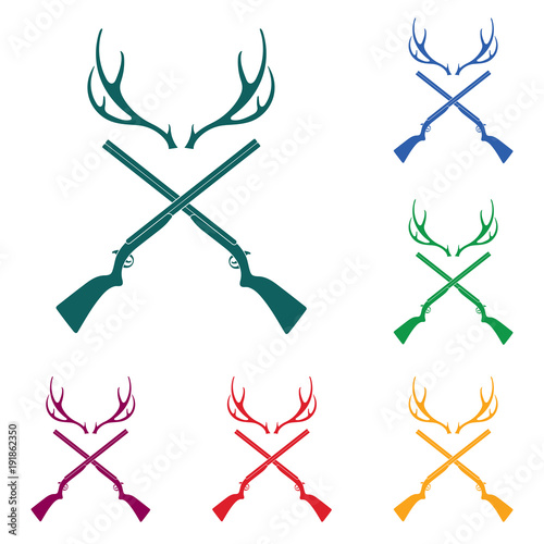 Hunting club logo icon