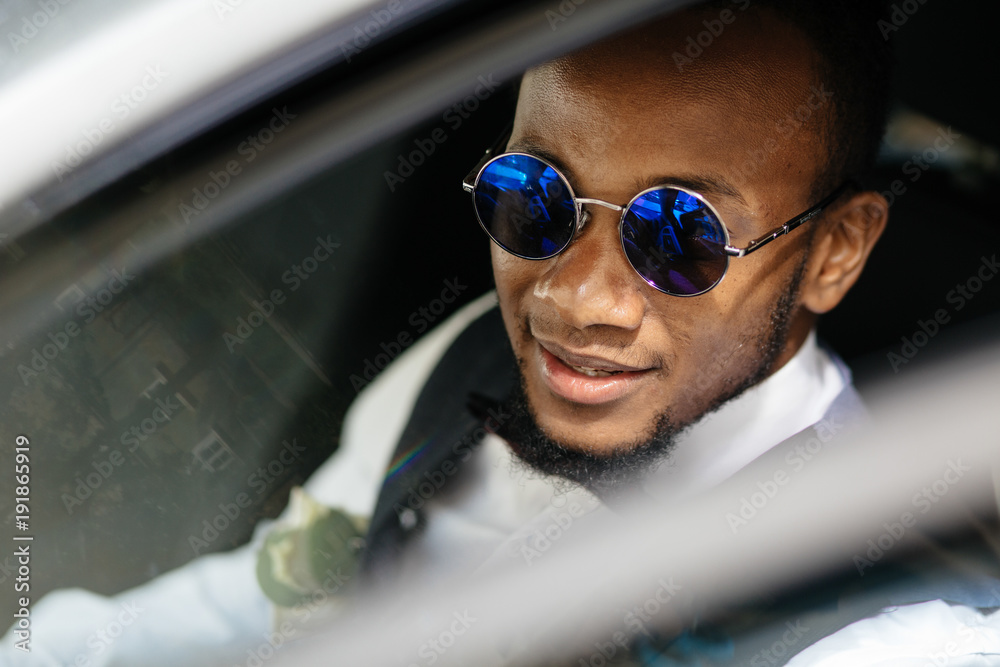 Handsome african American groom Handsome african American groom
