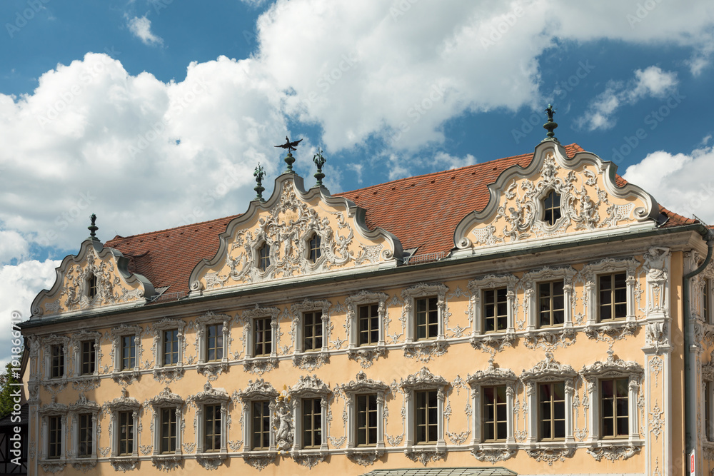 Baroque facade of the Falkenhaus