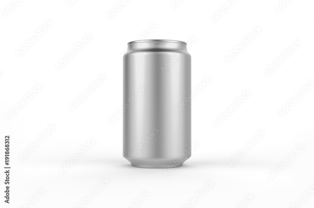Aluminum white can mockup isolated on white background. 330ml aluminum tin soda can mock up. Aluminum white can mockup isolated on white background. 330ml aluminum tin soda can mock up.