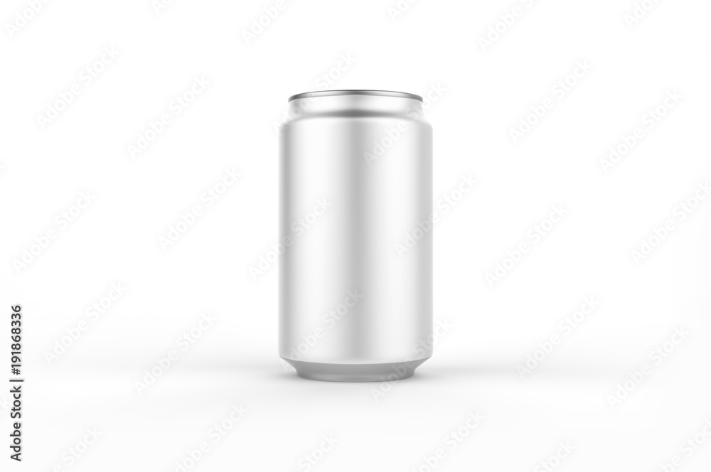 Blank small aluminium soda can mockup. Ideal for beer, lager, alcohol, soft drinks, soda, fizzy pop, lemonade, cola, energy drink, juice, water etc.