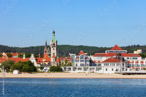 Sopot Town Sea And Beach In Poland