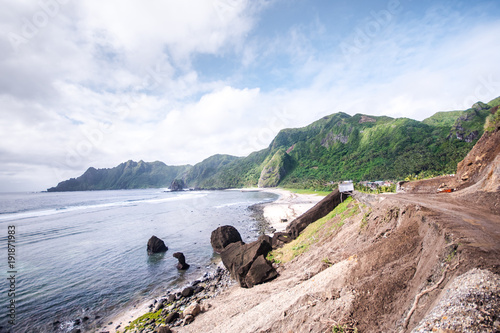 Road to heritage village of Chavayan, Sabtang, Batanes, Philippines photo