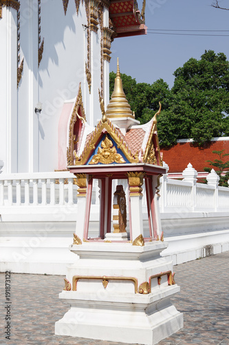 11 February, 2018, Samut Prakan province Thailand : Wat Phichai Songkhram Temple photo