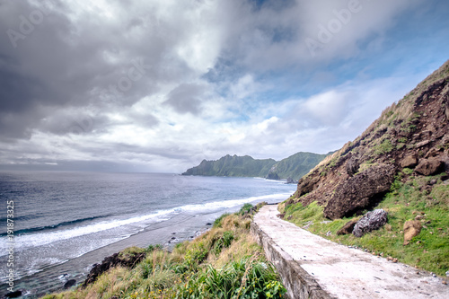 Road to heritage village of Chavayan, Sabtang, Batanes, Philippines photo