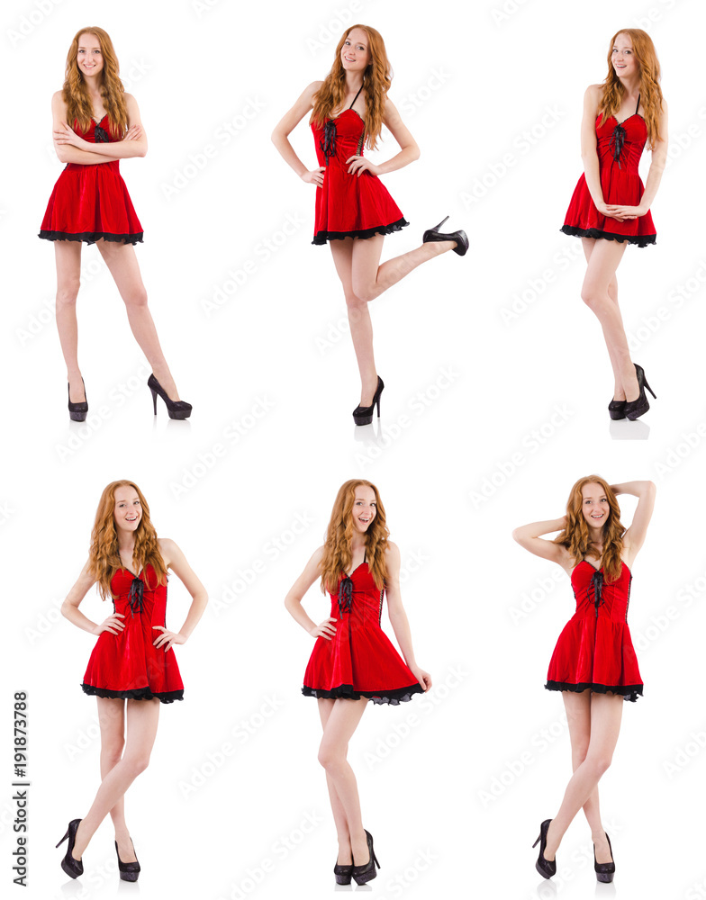Woman giving thumbs up isolated on white Woman giving thumbs up isolated on white