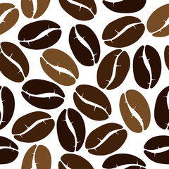 Handdoek met foto Koffie patronen Naadloos patroon van koffiebonen  © Azat Valeev