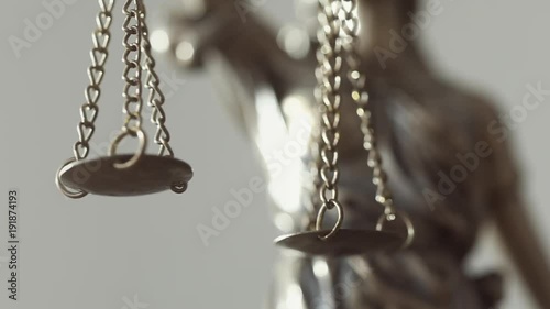 Justice lady holding scales photo